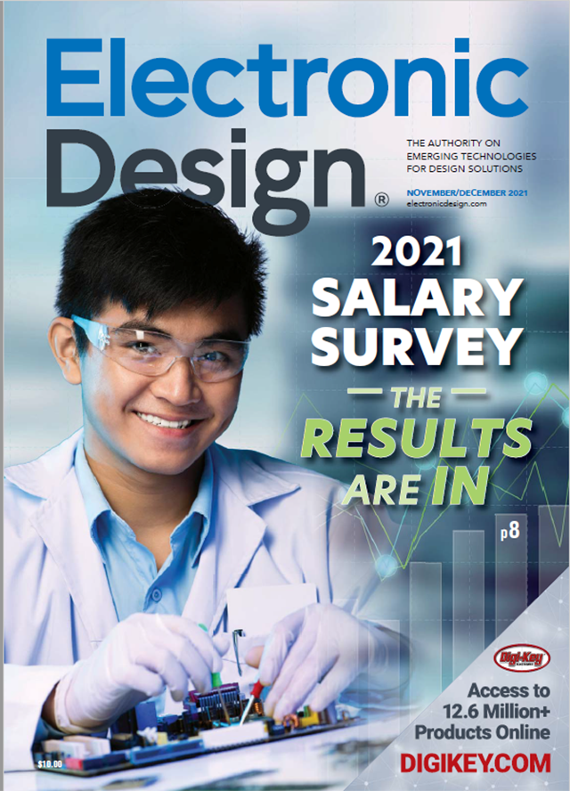 Electronic Design Nov/Dec 2021 cover image 电子设计NOV / DEC 2021封面图像